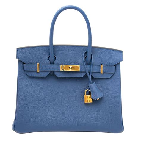 hermes blue agate|HERMES Epsom Birkin 30 Bleu Agate 769261 .